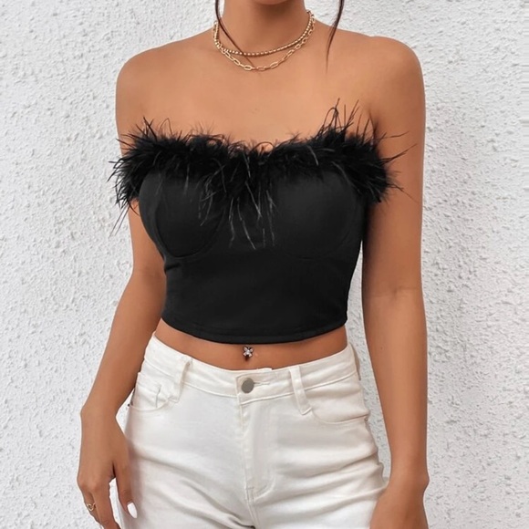 2 Fluffy Tube Tops - Picture 6 of 7